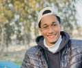 الشاب محمد عبدان قبل إصابته