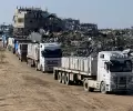 14 ألف شاحنة مساعدات سمح الاحتلال بدخولها منذ بداية العام (أرشيف)