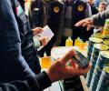 ضبط 400 لتر زيت طهي منتهي الصلاحية