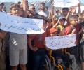 نازحون يطالبون بإنصاف مخيمات النزوح في الوصول إلى المساعدات الإغاثية (تصوير ربيع أبو نقيرة)