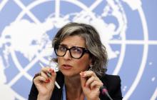 المقررة الخاصة للأمم المتحدة المعنية بحقوق الإنسان في الأراضي الفلسطينية، فرانشيسكا ألبانيز