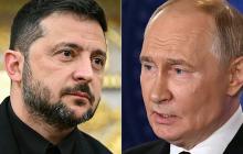 الرئيسيان الروسي فلادمير بوتين والأوكراني فولوديمير زيلينسكي