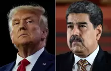 الرئيس الفنزولي نيكولاس مادورو والرئيس الأمريكي دونالد ترمب