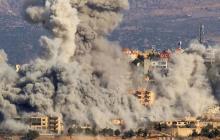 تصاعد أعمدة الدخان جراء غارة إسرائيلية على لبنان