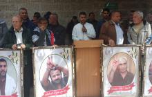 من اعتصام أهالي الأسرى للمطالبة بوقف انتهاكات الاحتلال بحق أبنائهم