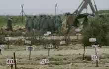 صورة من الأرشيف لمقابر الأرقام