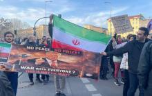 تظاهرة حاشدة في برلين دعمًا لإيران وتنديدًا بسياسة ترامب