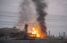 استهداف حربي إسرائيلي لموقع في إيران (أرشيف)