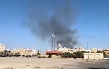 صورة من استهداف إيراني للقواعد الأمريكية في الكويت