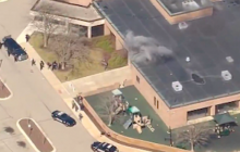 صورة من حادث إطلاق نار عند كنيس يهودي