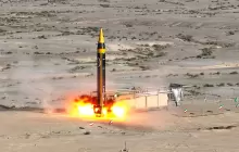 صواريخ بالستي إيراني عند انطلاقه باتجاه "إسرائيل" (أرشيف)