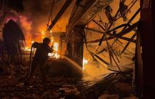 قالت القوات الجوية الأوكرانية إن الهجوم شمل إطلاق 324 طائرة مسيّرة وثلاثة صواريخ باليستية