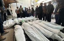 وداع شهداء ارتقوا في قصف الاحتلال على غزة