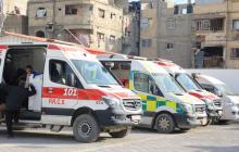 جانب من عمليات إجلاء المرضى