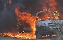 حرق مركبات في الضفة الغربية (أرشيفية)