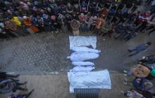 تشييع جثامين شهداء ارتقوا في قصف الاحتلال على غزة