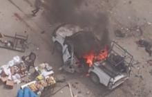 استهداف الاحتلال مركبة شرطة في غزة