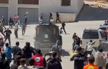 اعتداء الاحتلال على المشيعين في قرية المغير