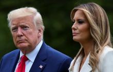 الرئيس الأمريكي دونالد ترامب وزوجته