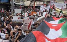مسيرة حاشدة في الأردن تحت عنوان "في ذكرى النكبة.. المقاومة طريق العودة"