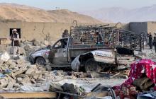 صورة أرشيفية لغارة باكستانية على مناطق في أفغانستان