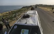 قصف إسرائيلي لمركبة "المطبخ المركزي" في غزة - (صورة أرشيفية).