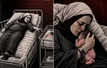 كاميرا تراقب مخاض أسيرة مكبلة.. رضيعة تولد تحت حراسة الاحتلال