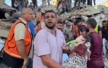 انتشال 21 شهيدًا و14 مصابًا جراء انهيار عمارة "السعادة" في مدينة غزة