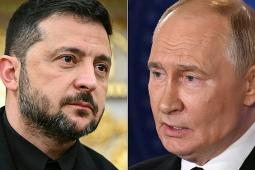 الرئيسيان الروسي فلادمير بوتين والأوكراني فولوديمير زيلينسكي