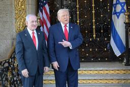 ترامب ونتنياهو في فلوريدا، نهاية العام الماضي