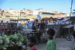 جانب من سوق الشيخ رضوان الواقع غرب مدينة غزة