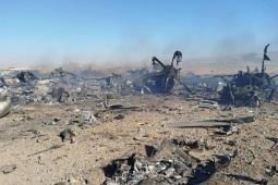 الحرس الإيراني ينشر صورة لجثة أمريكية بموقع الطائرات المدمرة بأصفهان