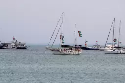 سفن تابعة لأسطول الصمود العالمي (أرشيف)