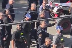 بن غفير برفقة قوات من شرطة الاحتلال في الجواريش اليوم