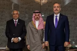 وزراء خارجية تركيا والسعودية وباكستان.