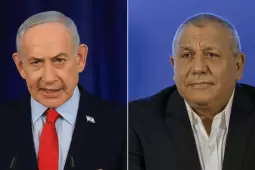 أيزنكوت (يمين) ونتنياهو