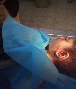 الطفلة ريتاج عبد الرؤوف ريحان الطالبة في الصف الثالث بمدرسة أبو عبيدة