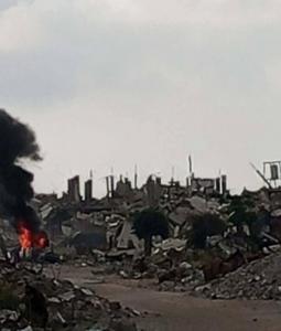 استهداف مباشر لجيب كانت تستقله المجموعة بقذيفة مضادة للدروع