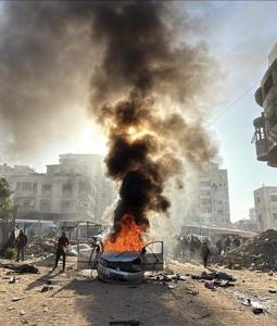 قصف الاحتلال مركبة في غزة