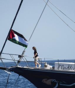 السفن تحمل كميات رمزية من الغذاء والدواء