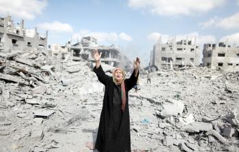 آثار حرب الاحتلال 2014 على غزة قائمة بانتظار وفاء المانحين لإعادة الإعمار (أرشيف)