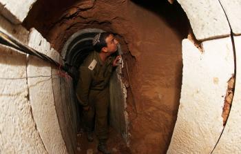 صورة ارشيفية لأحد الأنفاق التي عثر الاحتلال عليها