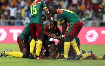 لاعبو الكاميرون في نهائي أمم أفريقيا 2017 - الأناضول