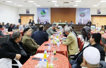 جانب من لقاء التجار بغزة 