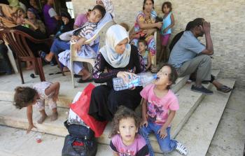 إحدى العائلات الفلسطينية في سوريا