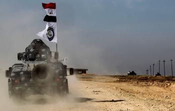 آلية عسكرية عراقية مشاركة في 