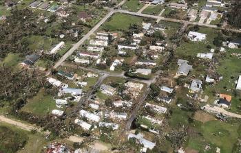 الإعصار خلف أضرار كبيرة