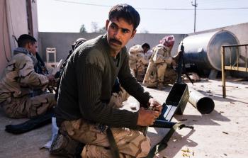 جانب من القوات العراقية  المشاركة في 