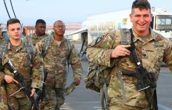 جانب من الاستعدادات للمناورات بجورجيا (الأناضول)