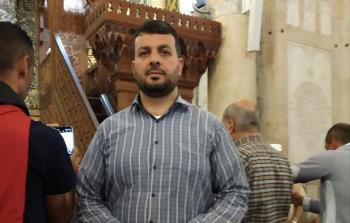 الفلسطيني سائد أبو بهاء داخل المسجد الأقصى بعد منع عدة سنوات